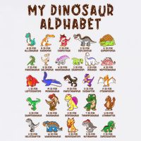 Types Of Dinosaurs Alphabet Dino Identification Meaningful Gift Mousepad