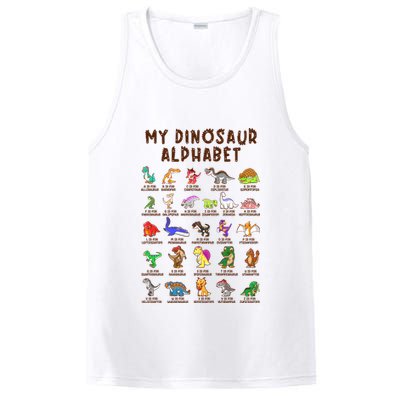Types Of Dinosaurs Alphabet Dino Identification Meaningful Gift PosiCharge Competitor Tank