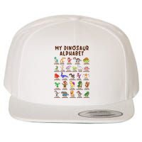 Types Of Dinosaurs Alphabet Dino Identification Meaningful Gift Wool Snapback Cap