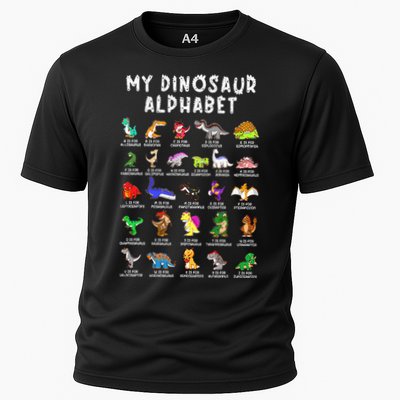Types Of Dinosaurs Alphabet Dino Identification Performance Shirt