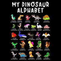 Types Of Dinosaurs Alphabet Dino Identification Performance Shirt