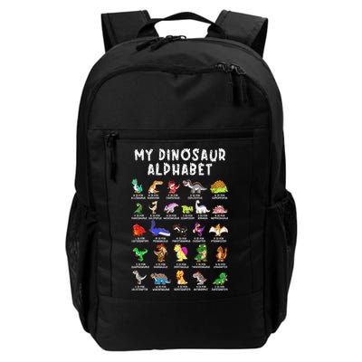 Types Of Dinosaurs Alphabet Dino Identification Backpack