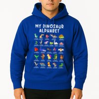 Types Of Dinosaurs Alphabet Dino Identification Hoodie