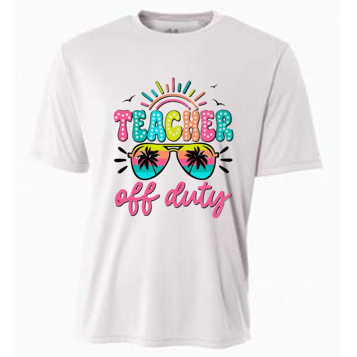 Teacher Off Duty Class Dismissed Cooling Performance Crew T-Shirt