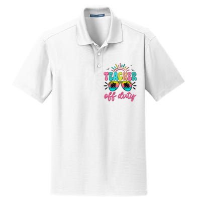 Teacher Off Duty Class Dismissed Dry Zone Grid Polo