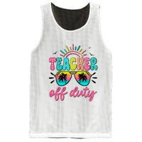 Teacher Off Duty Class Dismissed Mesh Reversible Basketball Jersey Tank