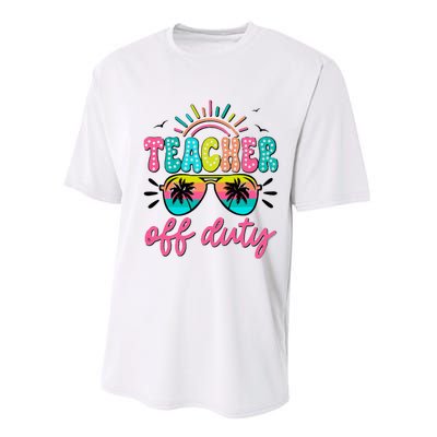 Teacher Off Duty Class Dismissed Performance Sprint T-Shirt