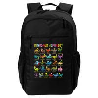 Types Of Dinosaurs Alphabet AZ ABC Dino Identification Backpack