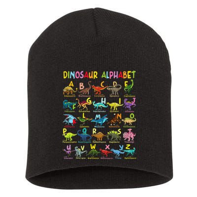 Types Of Dinosaurs Alphabet AZ ABC Dino Identification Short Acrylic Beanie