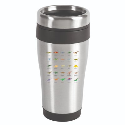 Types Of Dinosaurs For And 16oz Travel Tumbler