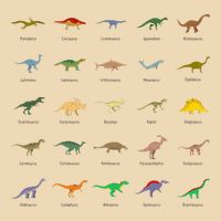 Types Of Dinosaurs For And Bag