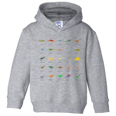 Types Of Dinosaurs For And Toddler Hoodie