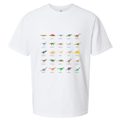 Types Of Dinosaurs For And Sueded Cloud Jersey T-Shirt