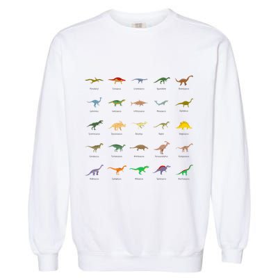 Types Of Dinosaurs For And Garment-Dyed Sweatshirt