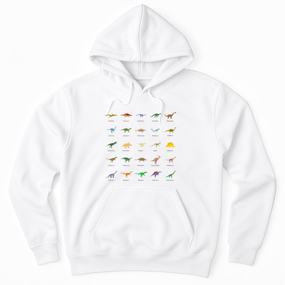 Types Of Dinosaurs For And Hoodie