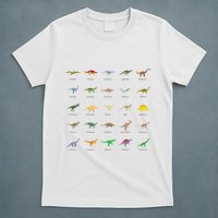 Types Of Dinosaurs For And T-Shirt