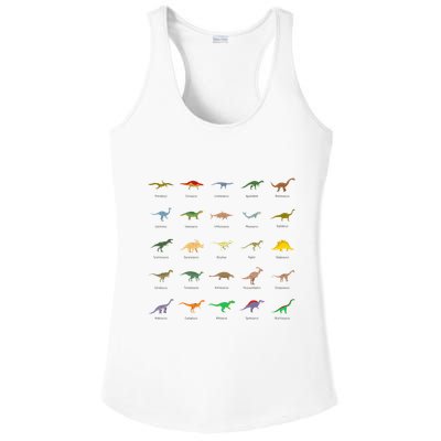 Types Of Dinosaurs For And Ladies PosiCharge Competitor Racerback Tank