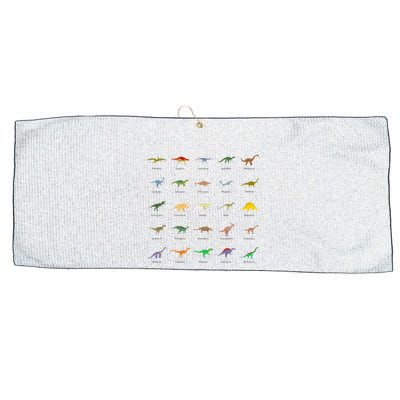 Types Of Dinosaurs For And Large Microfiber Waffle Golf Towel