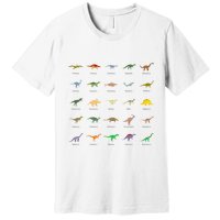 Types Of Dinosaurs For And Premium T-Shirt