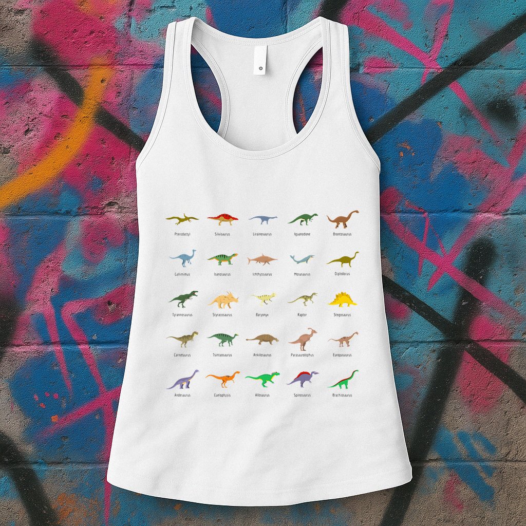 Types Of Dinosaurs For And Womens Tank Top