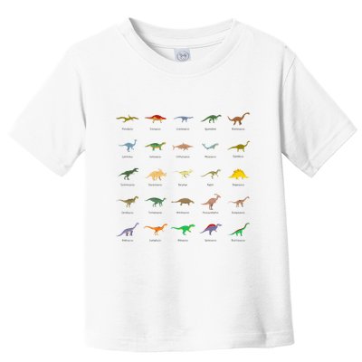 Types Of Dinosaurs For And Toddler T-Shirt