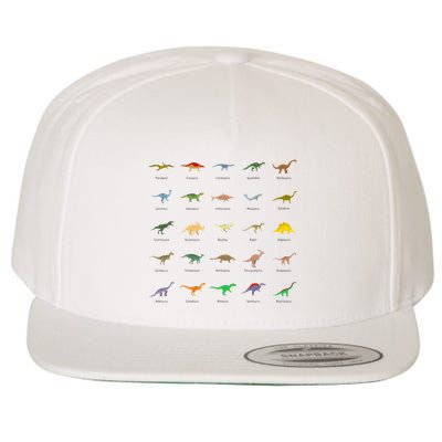 Types Of Dinosaurs For And Wool Snapback Cap