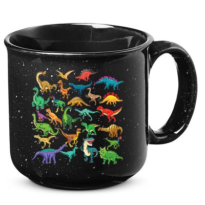 Types Of Dinosaurs Graphics Dino Identification 15oz Campfire Ceramic Mug