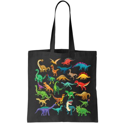 Types Of Dinosaurs Graphics Dino Identification Bag