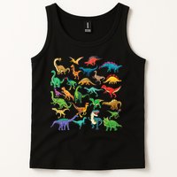 Types Of Dinosaurs Graphics Dino Identification Tank Top