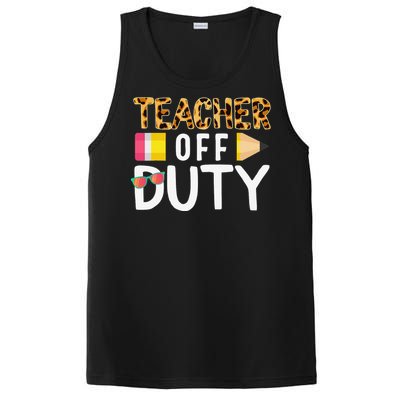 Teacher Off Duty Happy Last Day Of School Teacher Summer PosiCharge Competitor Tank