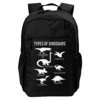 Types Of Dinosaurs  Dinosaur Lover Daily Commute Backpack