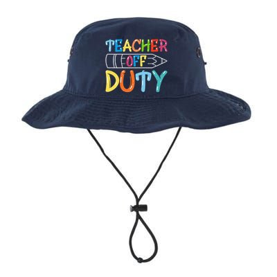 Teacher Off Duty Happy Last Day Of School Teacher Summer Legacy Cool Fit Booney Bucket Hat