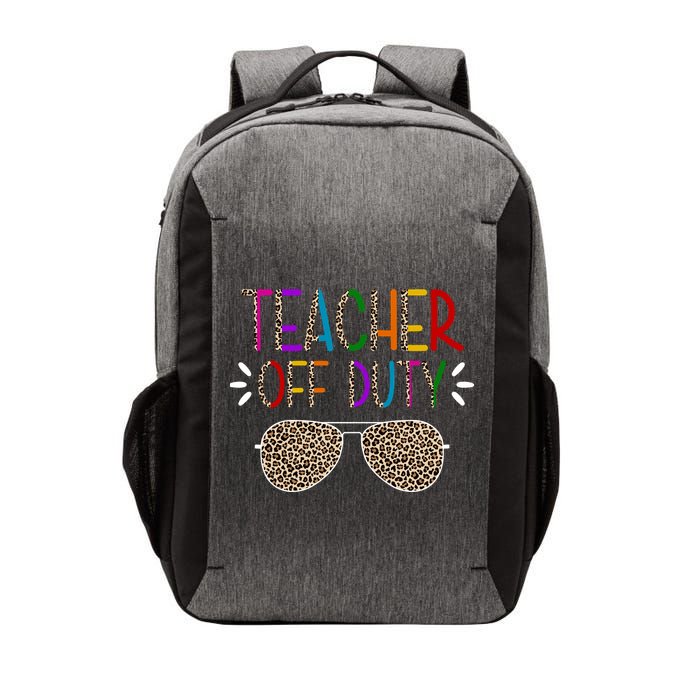 Teacher Off Duty Summer Break Cheetah Vector Backpack