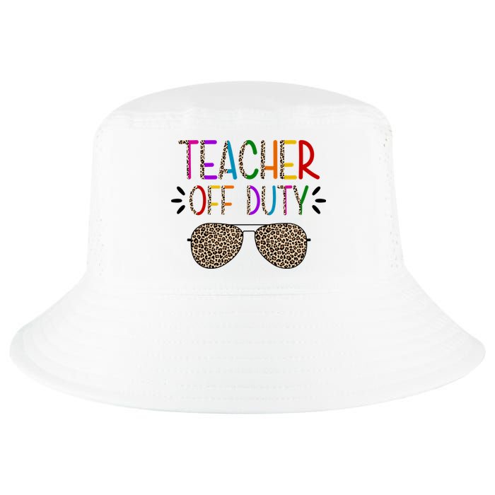 Teacher Off Duty Summer Break Cheetah Cool Comfort Performance Bucket Hat