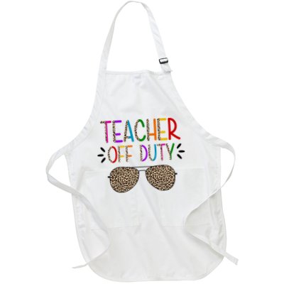 Teacher Off Duty Summer Break Cheetah Apron