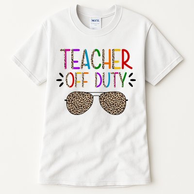 Teacher Off Duty Summer Break Cheetah Tall T-Shirt