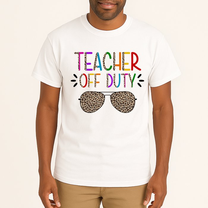 Teacher Off Duty Summer Break Cheetah Tall T-Shirt