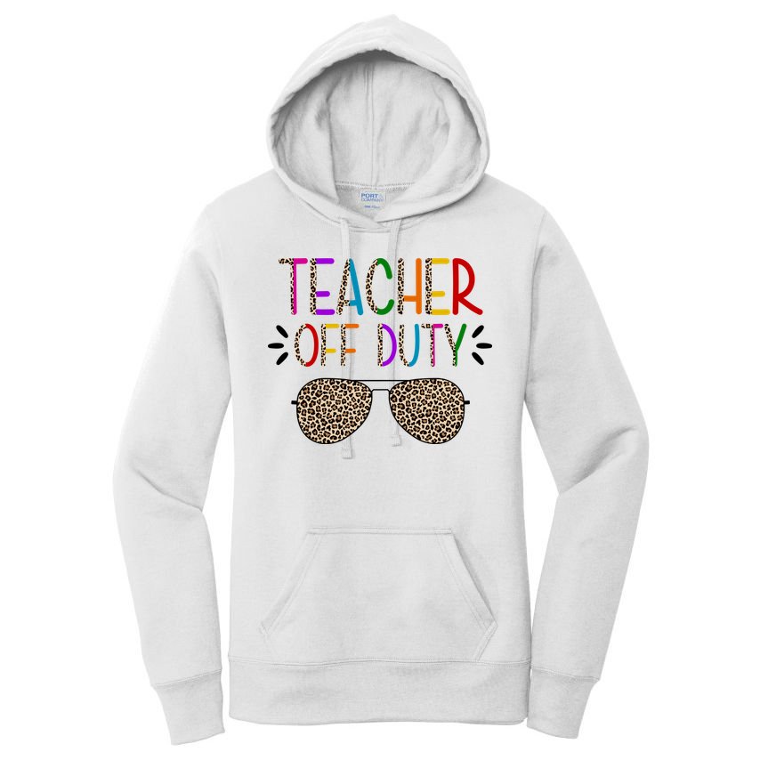 Teacher Off Duty Summer Break Cheetah Women's Pullover Hoodie