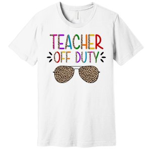 Teacher Off Duty Summer Break Cheetah Premium T-Shirt