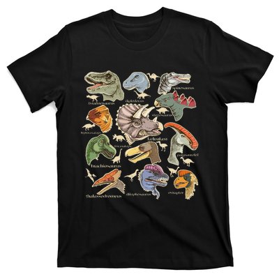 Types Of Dinosaurs Archaeologists Paleontologist Adult Men T-Shirt