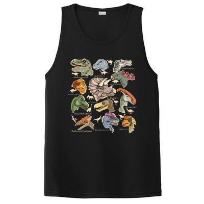 Types Of Dinosaurs Archaeologists Paleontologist Adult Men PosiCharge Competitor Tank