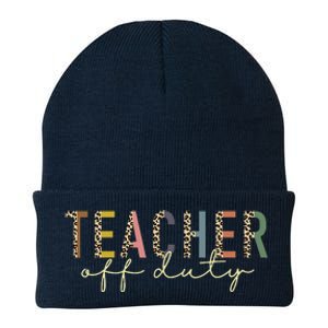 Teacher Off Duty Last Day Of School Summer Knit Cap Winter Beanie