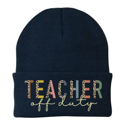 Teacher Off Duty Last Day Of School Summer Knit Cap Winter Beanie