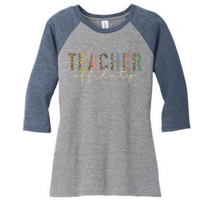 Teacher Off Duty Last Day Of School Summer Women's Tri-Blend 3/4-Sleeve Raglan Shirt