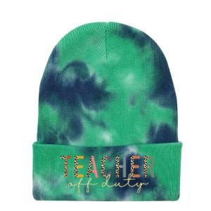 Teacher Off Duty Last Day Of School Summer Tie Dye 12in Knit Beanie