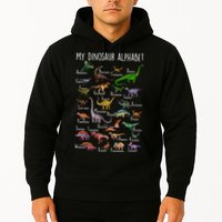Types Of Dinosaurs Alphabet A Z Abc Dino Rex Identification Hoodie
