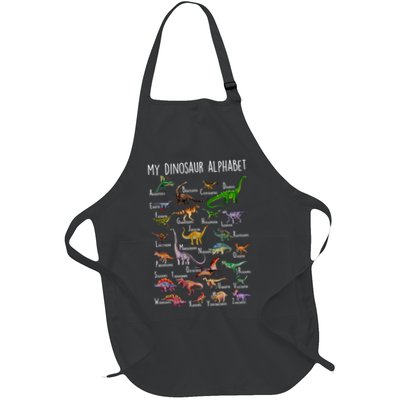 Types Of Dinosaurs Alphabet A Z Abc Dino Rex Identification Apron
