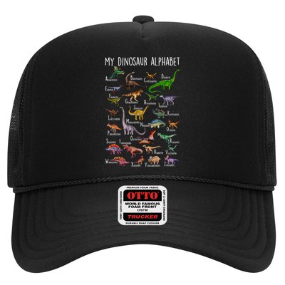 Types Of Dinosaurs Alphabet A Z Abc Dino Rex Identification Trucker Hat