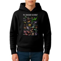 Types Of Dinosaurs Alphabet A Z Abc Dino Rex Identification Kids Hoodie
