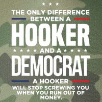 The Only Difference Between A Hooker And A Democrat Legacy Tie Dye Trucker Hat